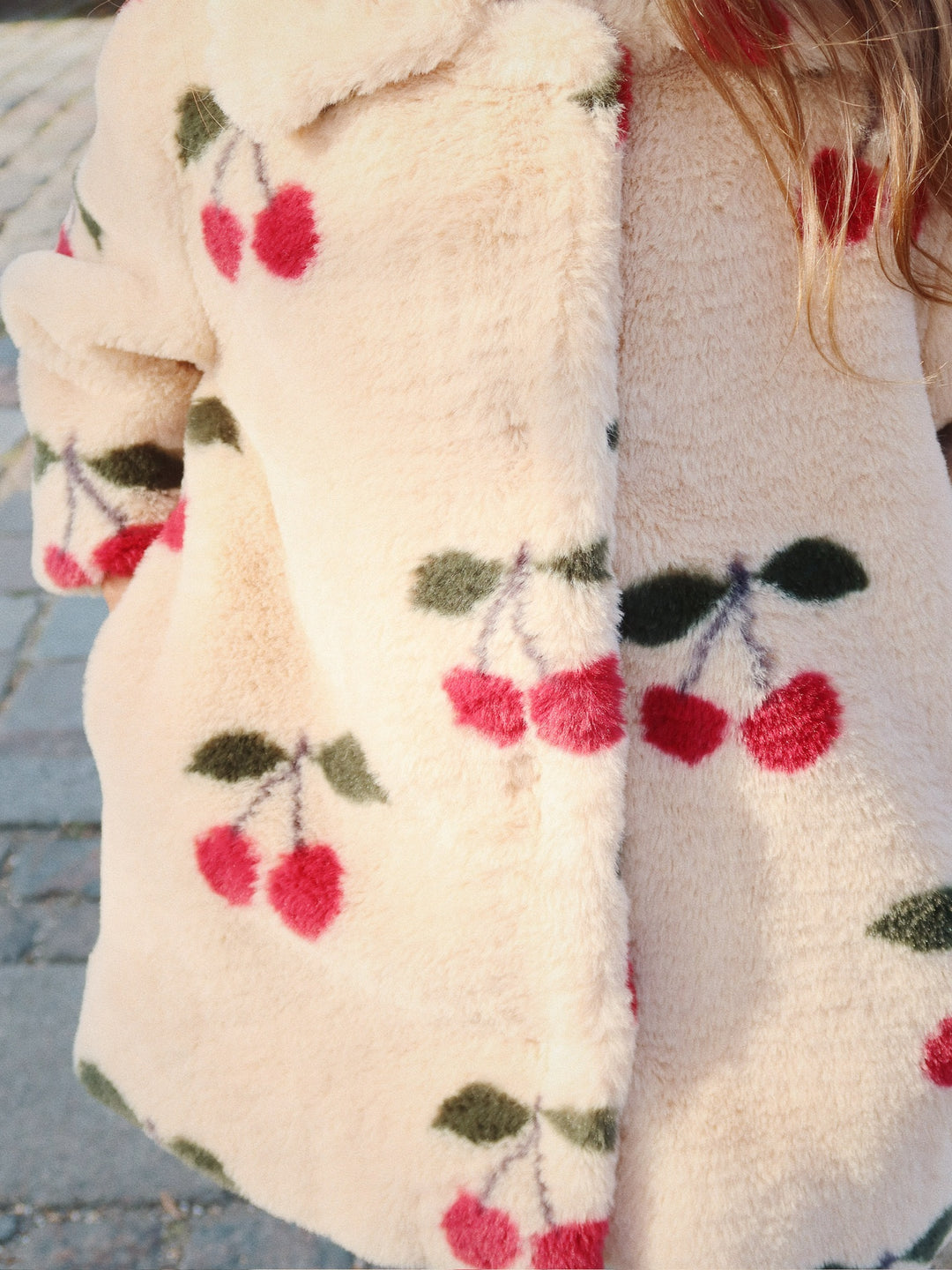 [Konges slojd] Fuzzie Coat GRS - Ma Grande Cerise