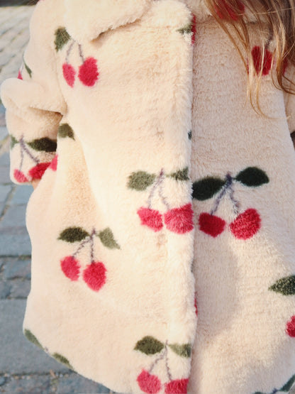 [Konges slojd] Fuzzie Coat GRS - Ma Grande Cerise