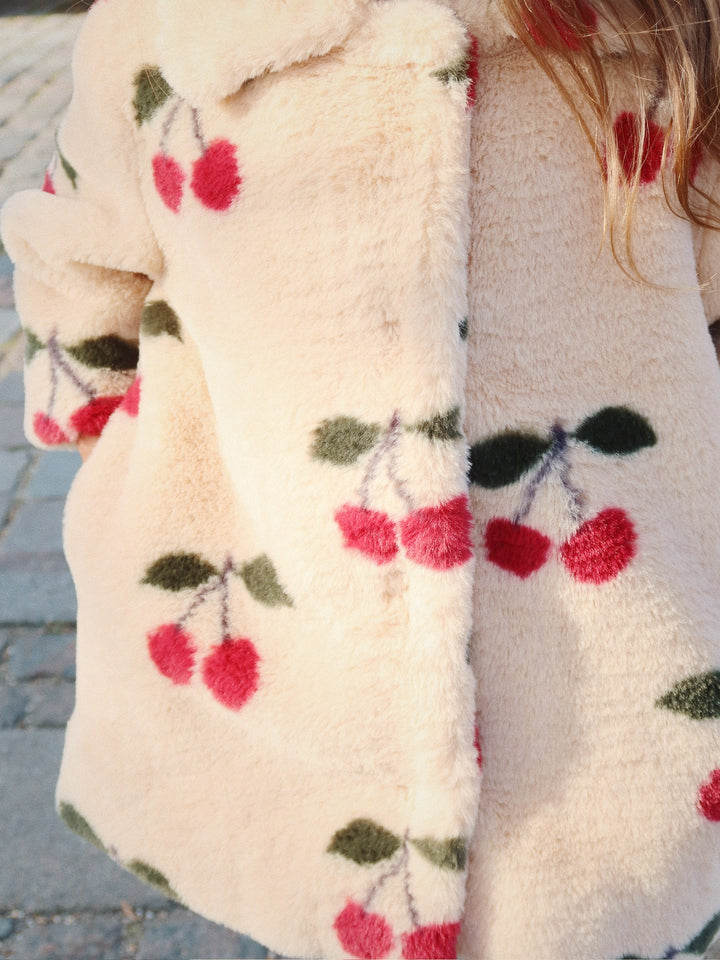 [Konges slojd] Fuzzie Coat GRS - Ma Grande Cerise
