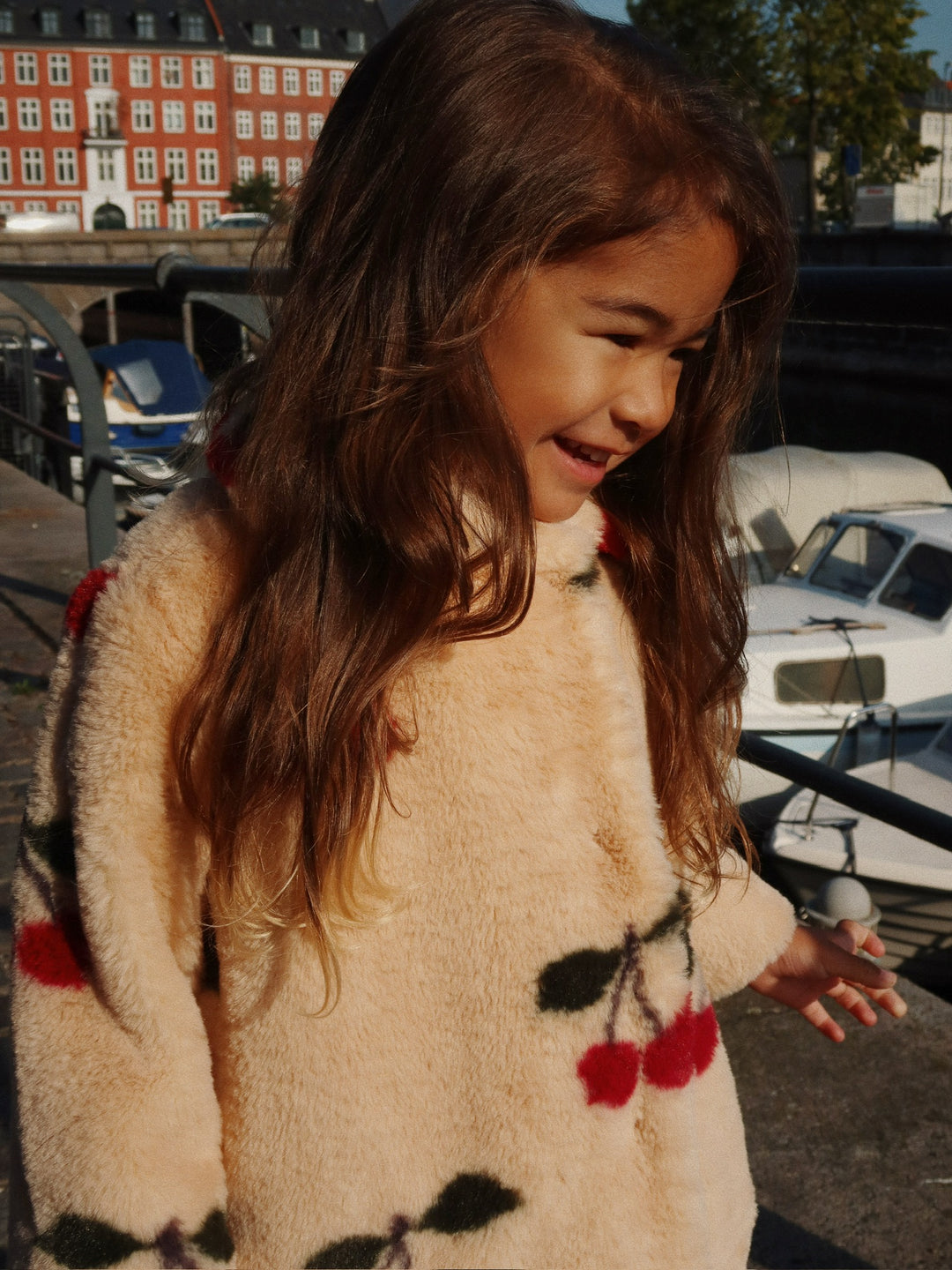 [Konges slojd] Fuzzie Coat GRS - Ma Grande Cerise