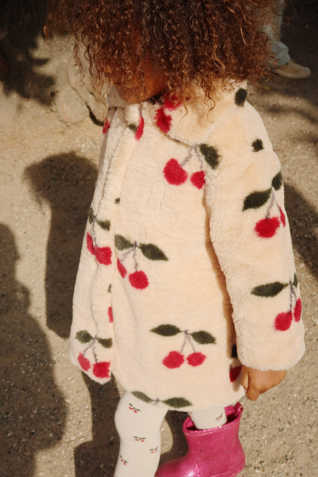 [Konges slojd] Fuzzie Coat GRS - Ma Grande Cerise