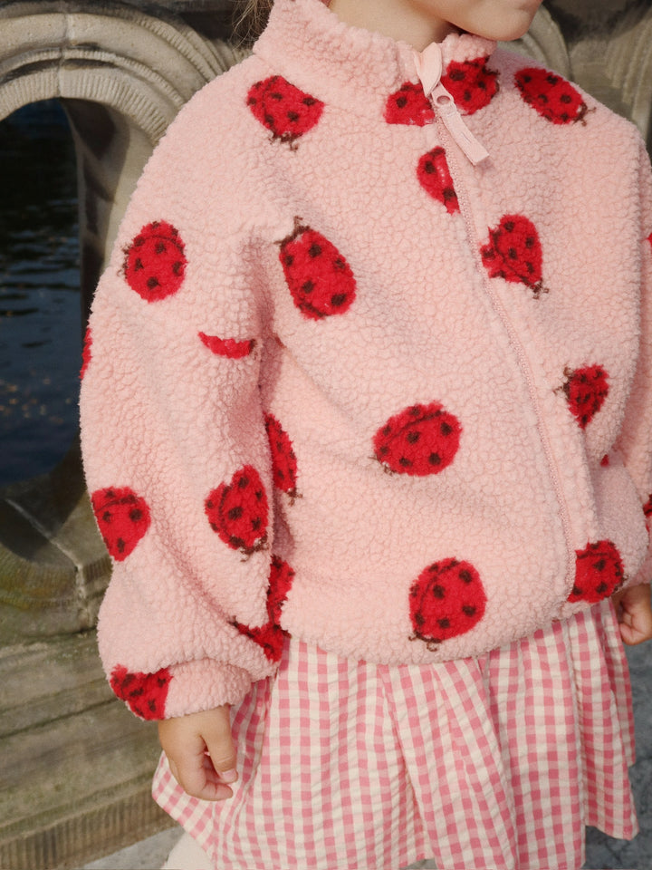 [Konges slojd] Jody Teddy Jacket - Ladybug Pink
