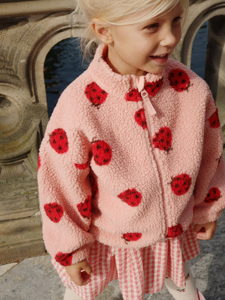 [Konges slojd] Jody Teddy Jacket - Ladybug Pink