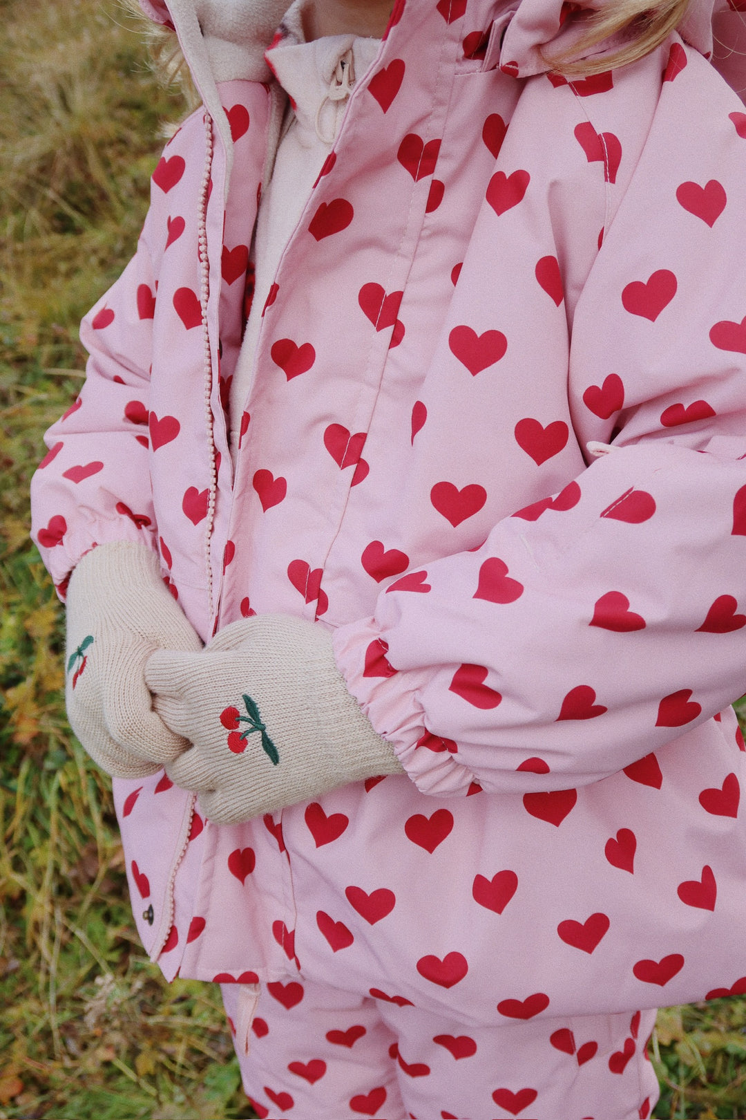 [Konges slojd] 2pack Filla Gloves - Cherry/Stripe