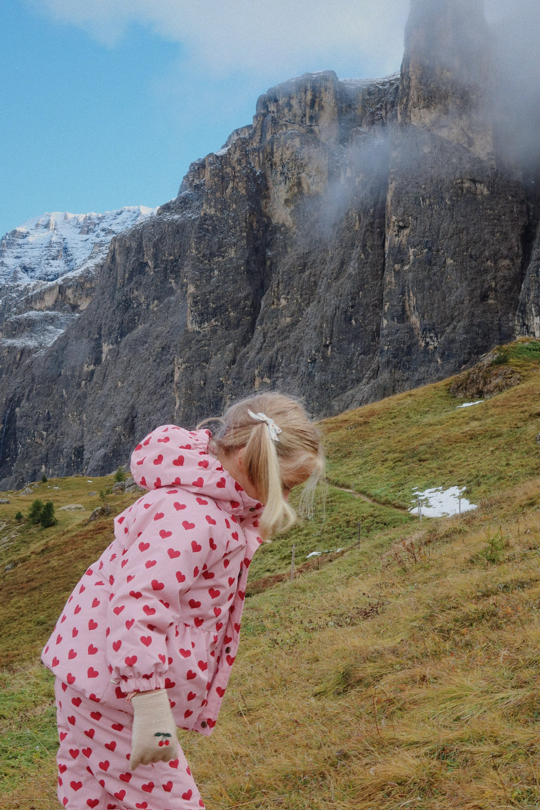 [Konges slojd] Mismou Frill Snow Jacket - Amour Pink