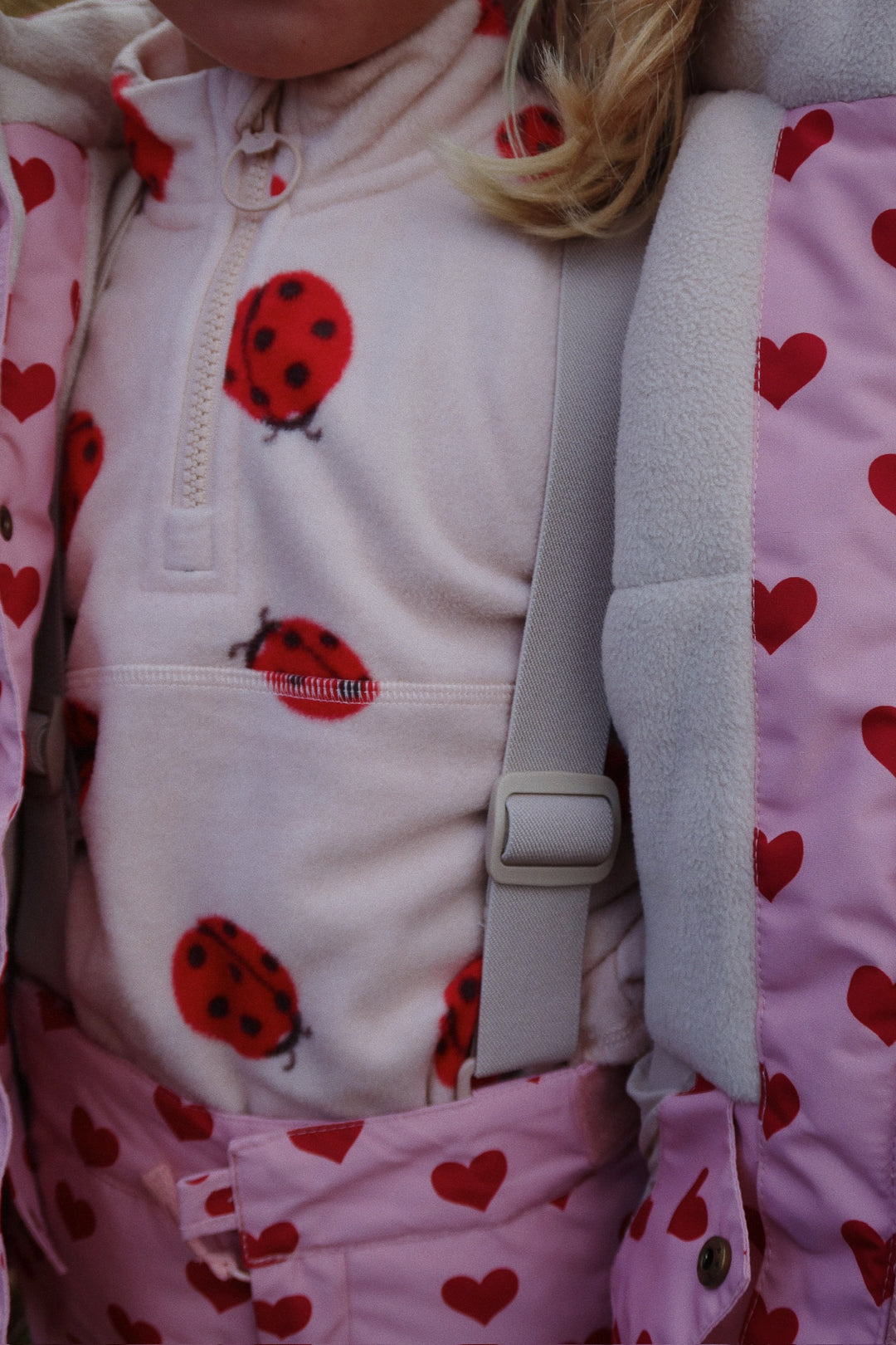 [Konges slojd] Mismou Frill Snow Jacket - Amour Pink