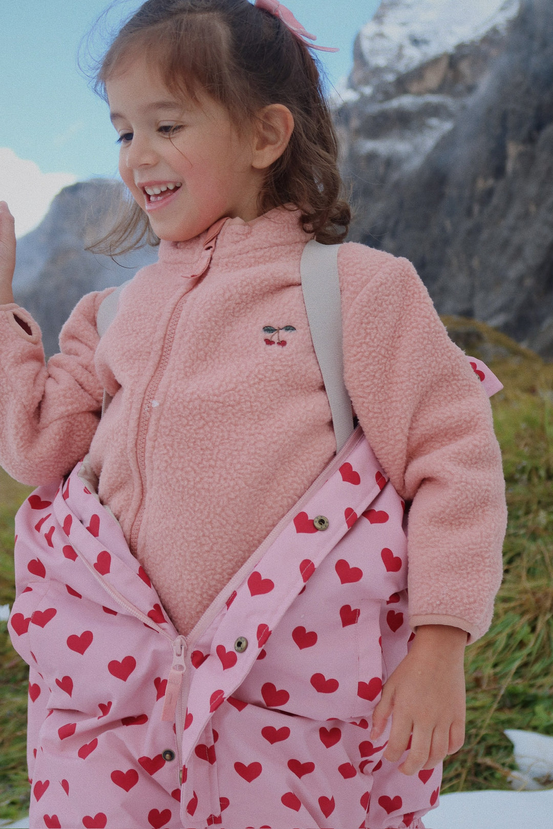 [Konges slojd] Nohr Snowsuit Print - Amour Pink