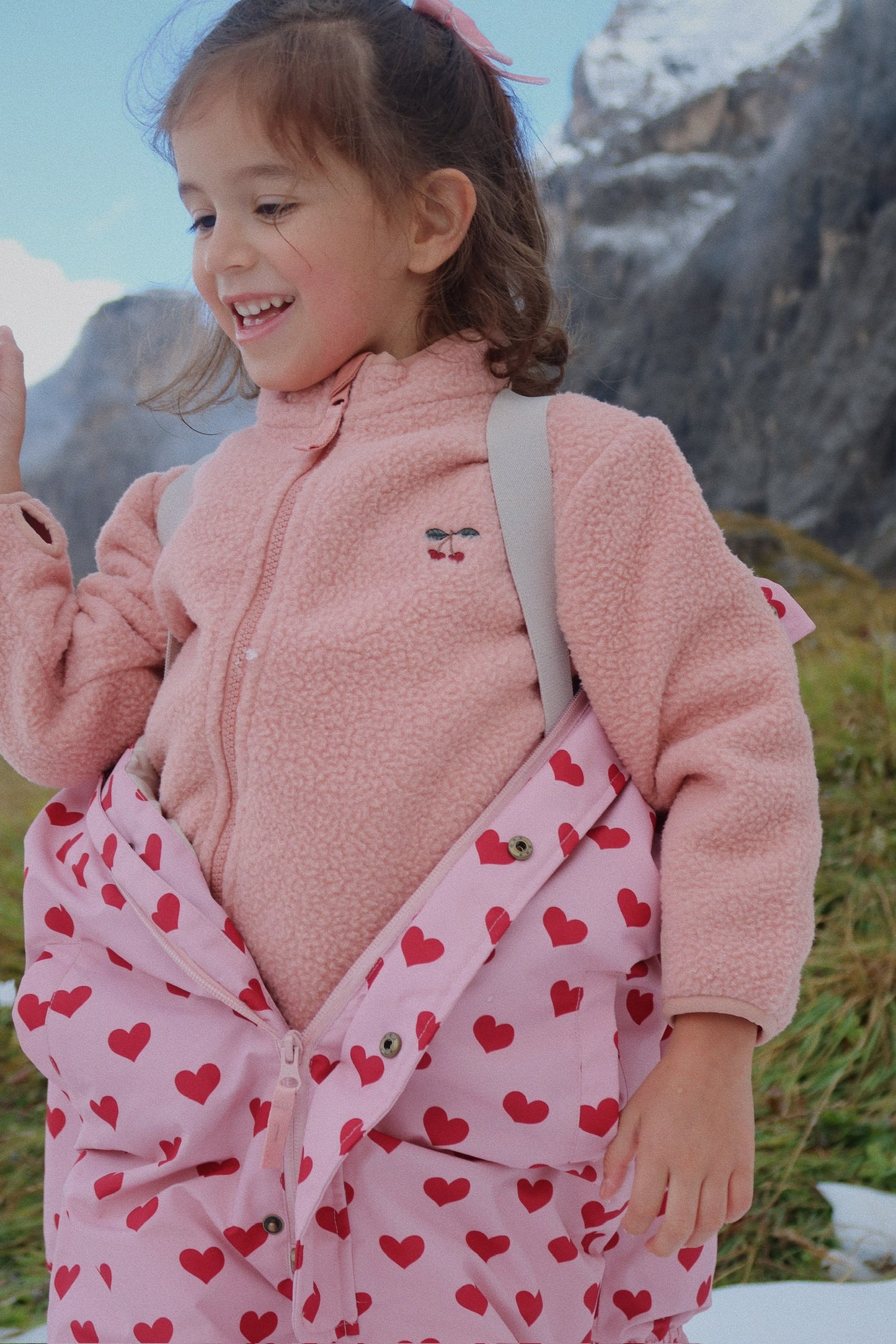 [Konges slojd] Nohr Snowsuit Print - Amour Pink
