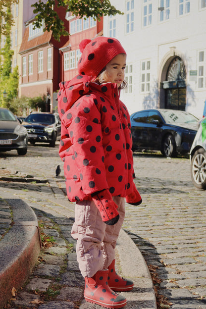 [Konges Slojd] Ladybug Mittens - Barbados Cherry