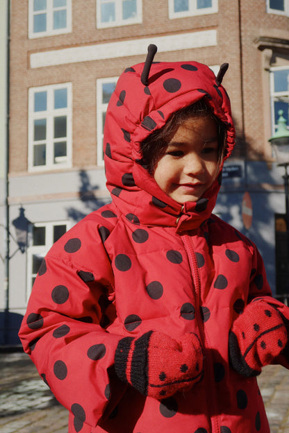 [Konges Slojd] Ladybug Mittens - Barbados Cherry