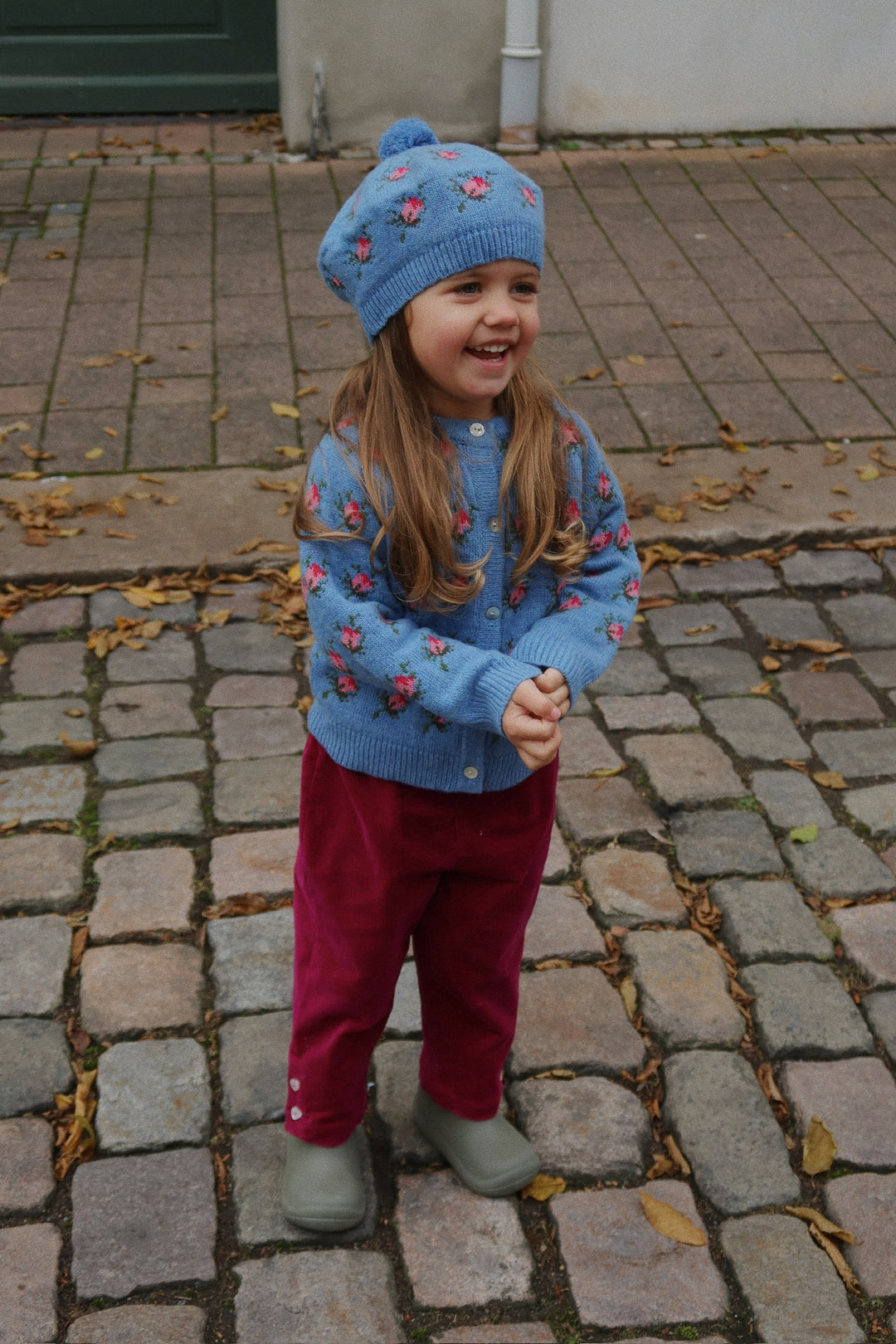 [Konges slojd] Belou Knit Beret - Rosie Shades
