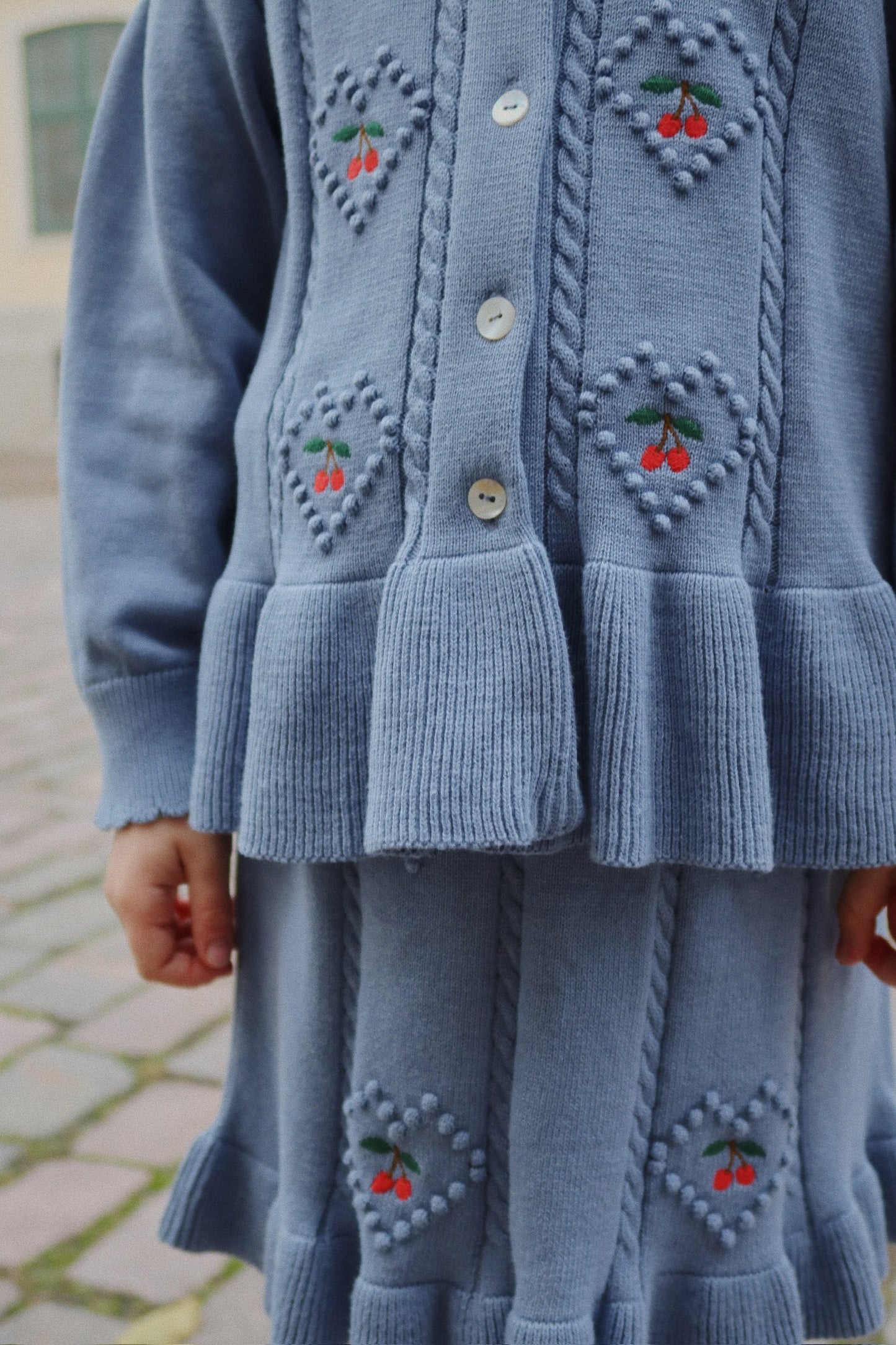 [Konges slojd] Soleil Knit Skirt GOTS - Country Blue