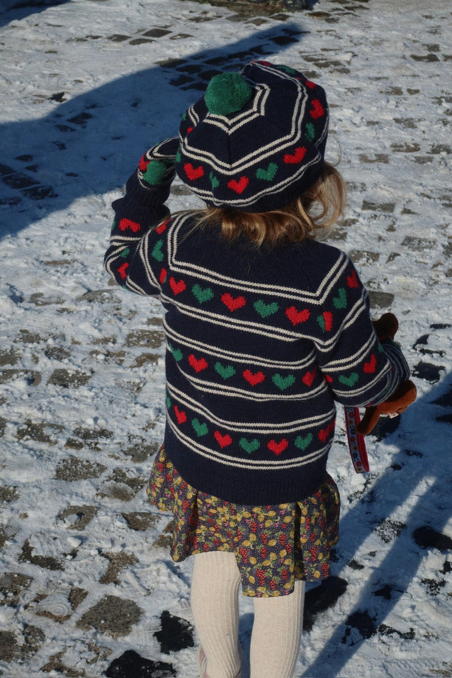 [Konges slojd] Belou Knit Beret - Heart