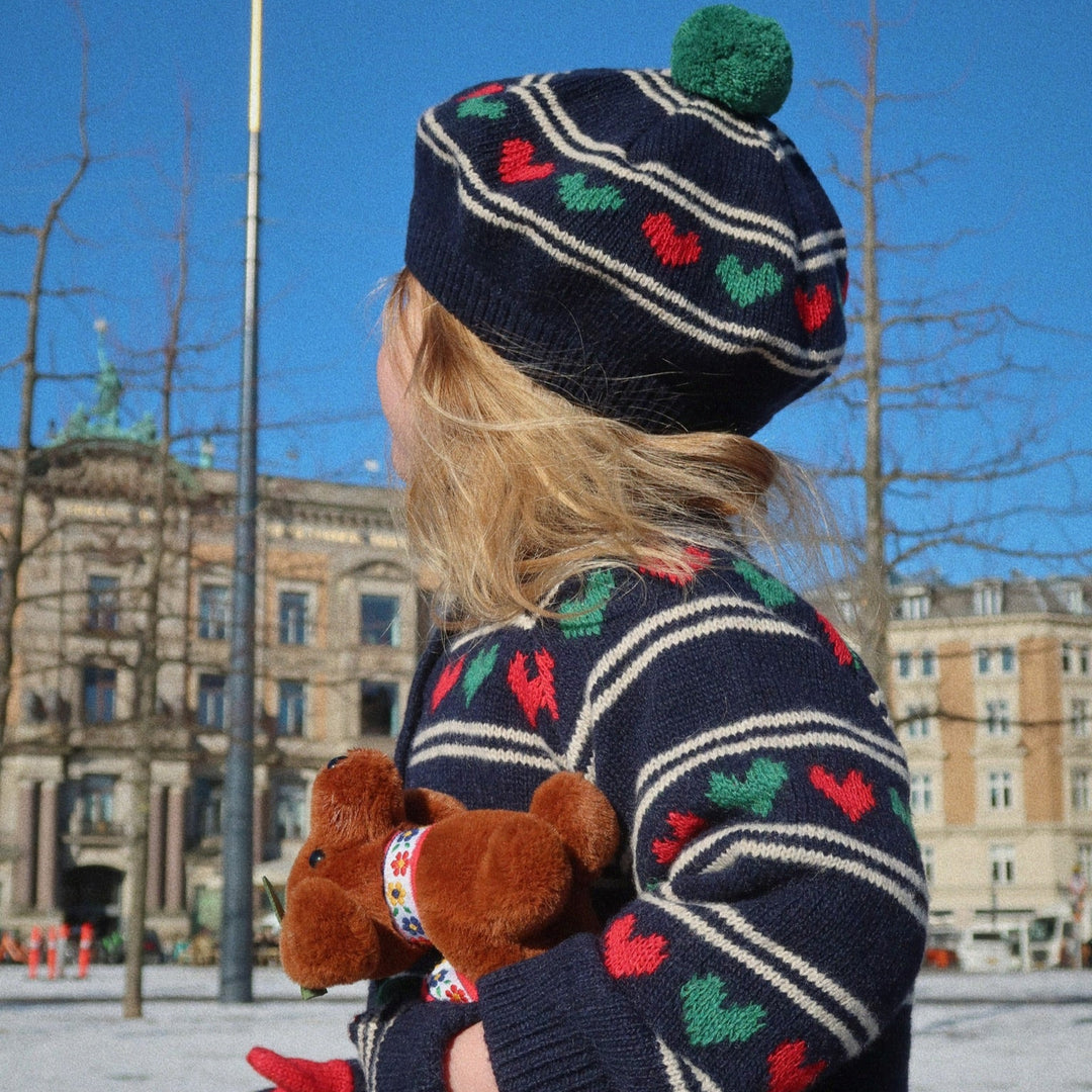 [Konges slojd] Belou Knit Beret - Heart