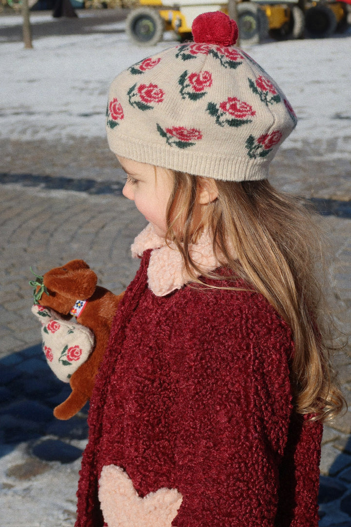 [Konges slojd] Belou Knit Beret - Rose