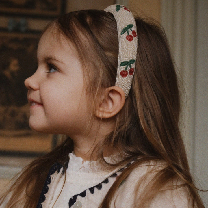 [Konges slojd] Beaded Hairbrace - Cherry