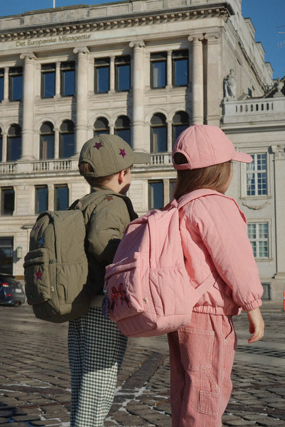 [Konges slojd] Juno Quilted Sequin Backpack - Rose