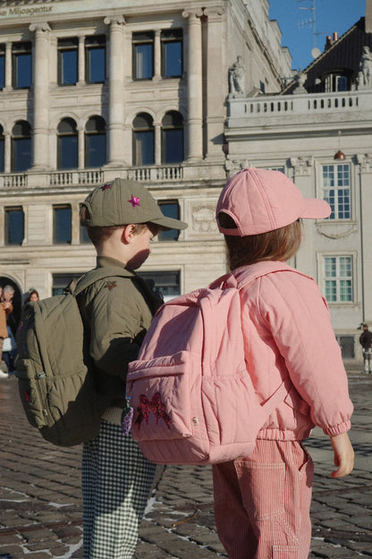 [Konges slojd] Juno Quilted Sequin Backpack - Rose