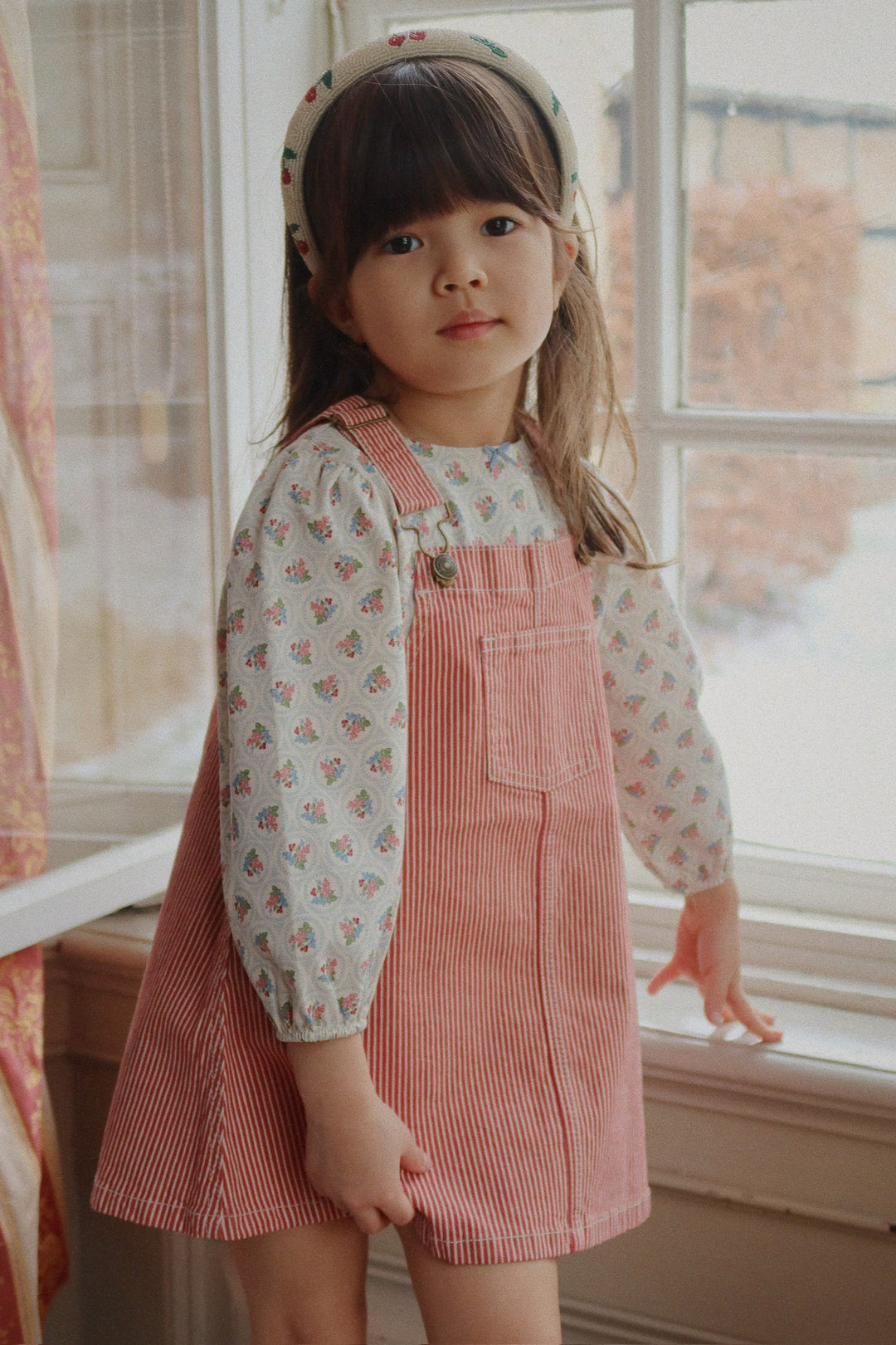 [Konges slojd] Beaded Hairbrace - Cherry