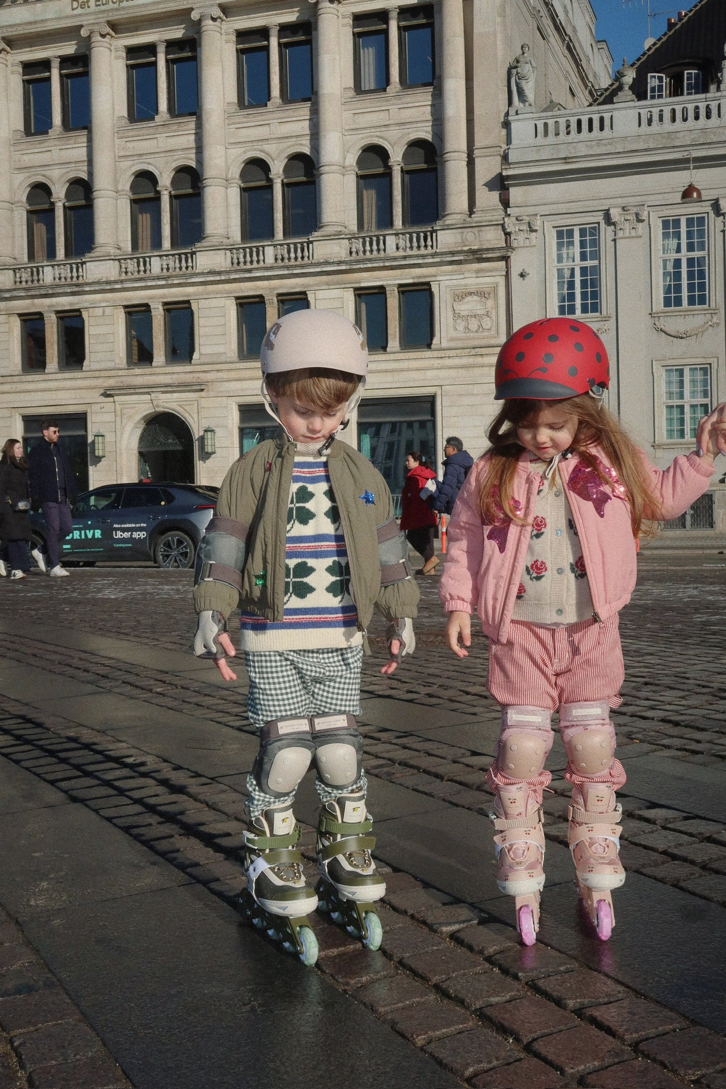 [Konges Slojd]Light up Roller Skates - Cherry Blush