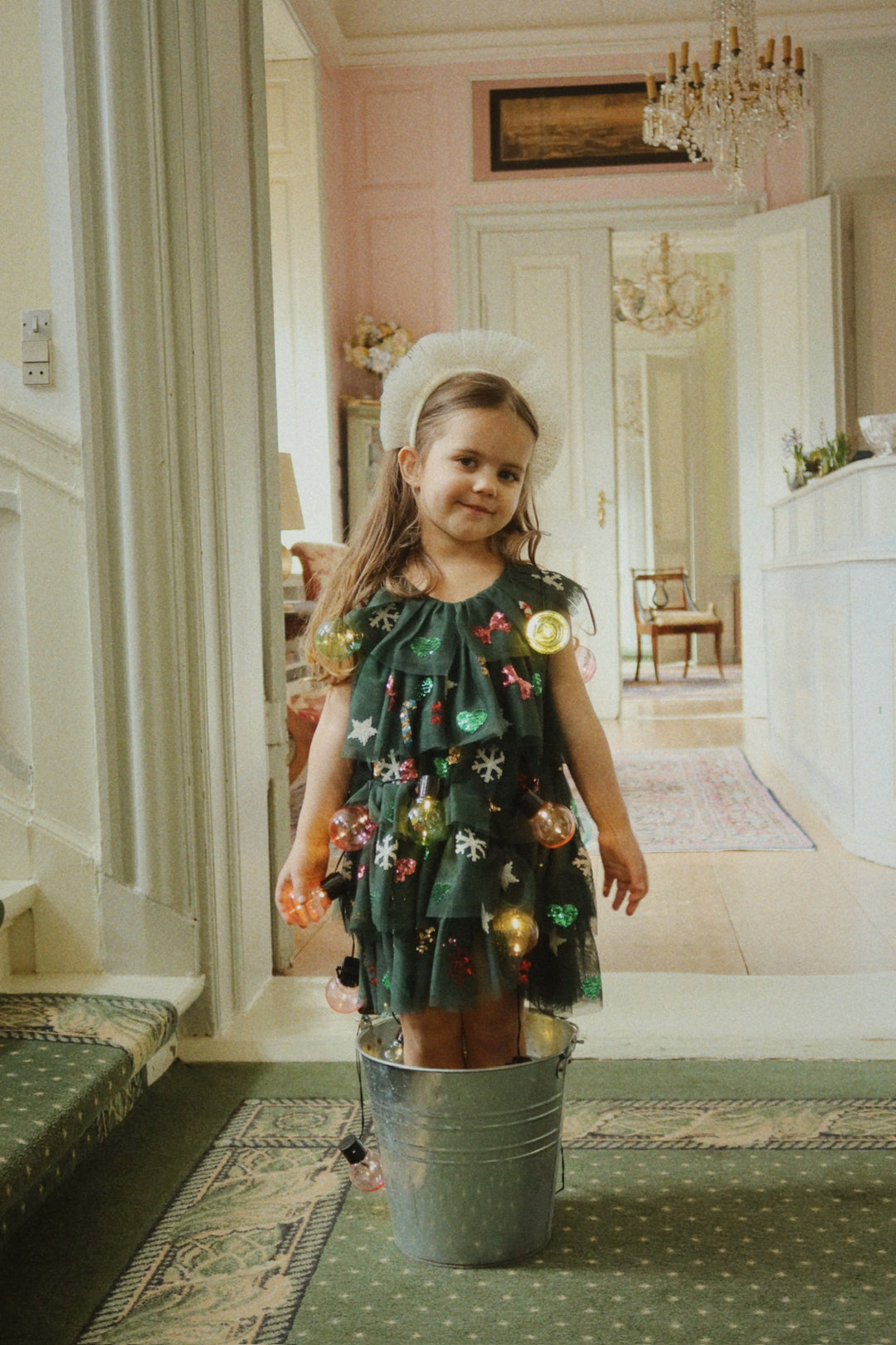 [Konges slojd] Yvonne Christmas Dress -  Hunter Green