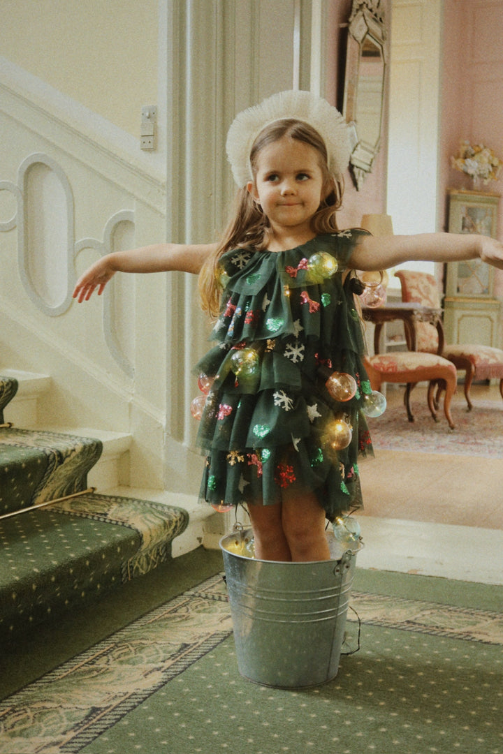 [Konges slojd] Yvonne Christmas Dress -  Hunter Green