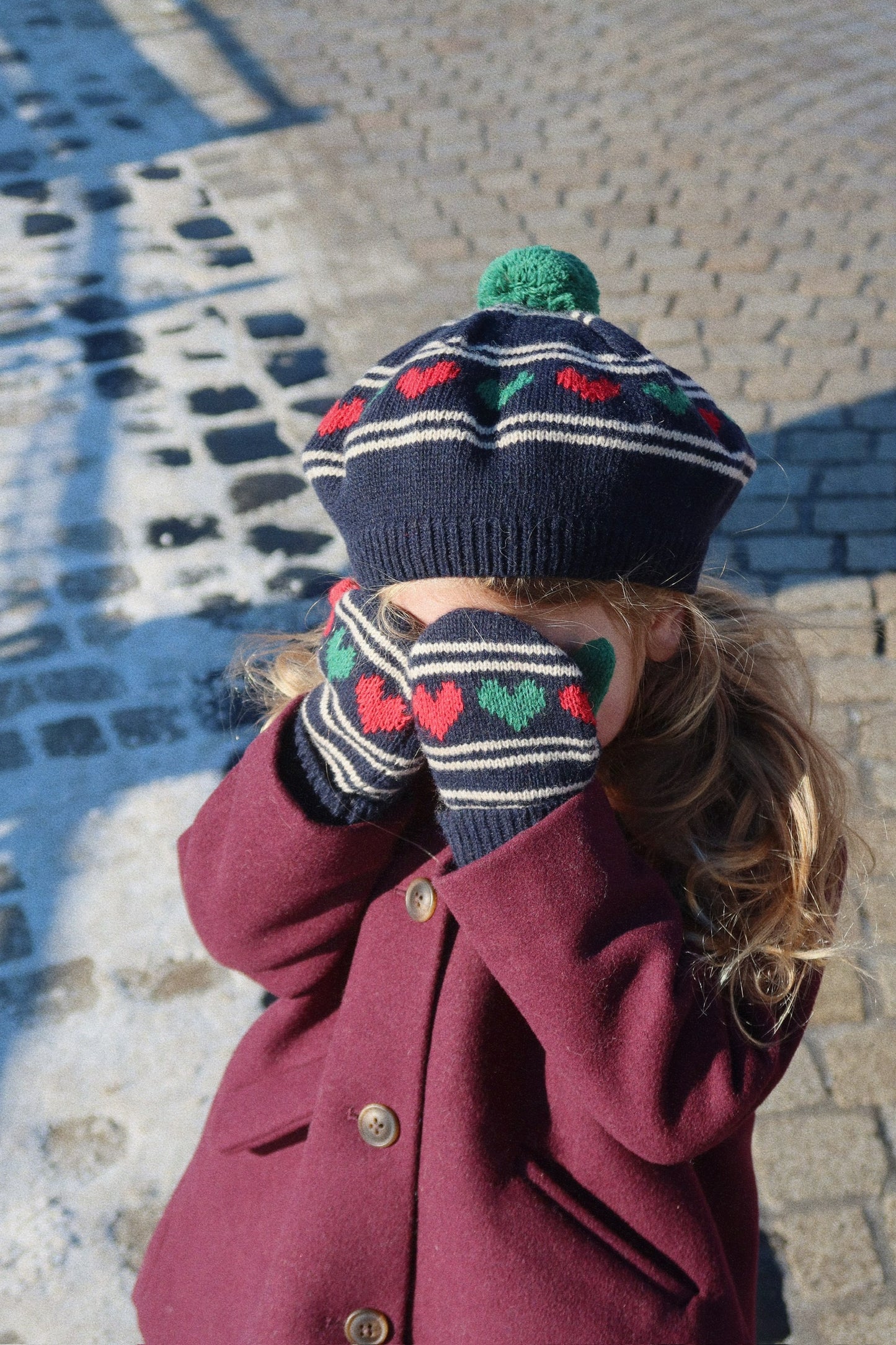 [Konges slojd] Belou Knit Beret - Heart