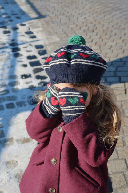 [Konges slojd] Belou Knit Beret - Heart