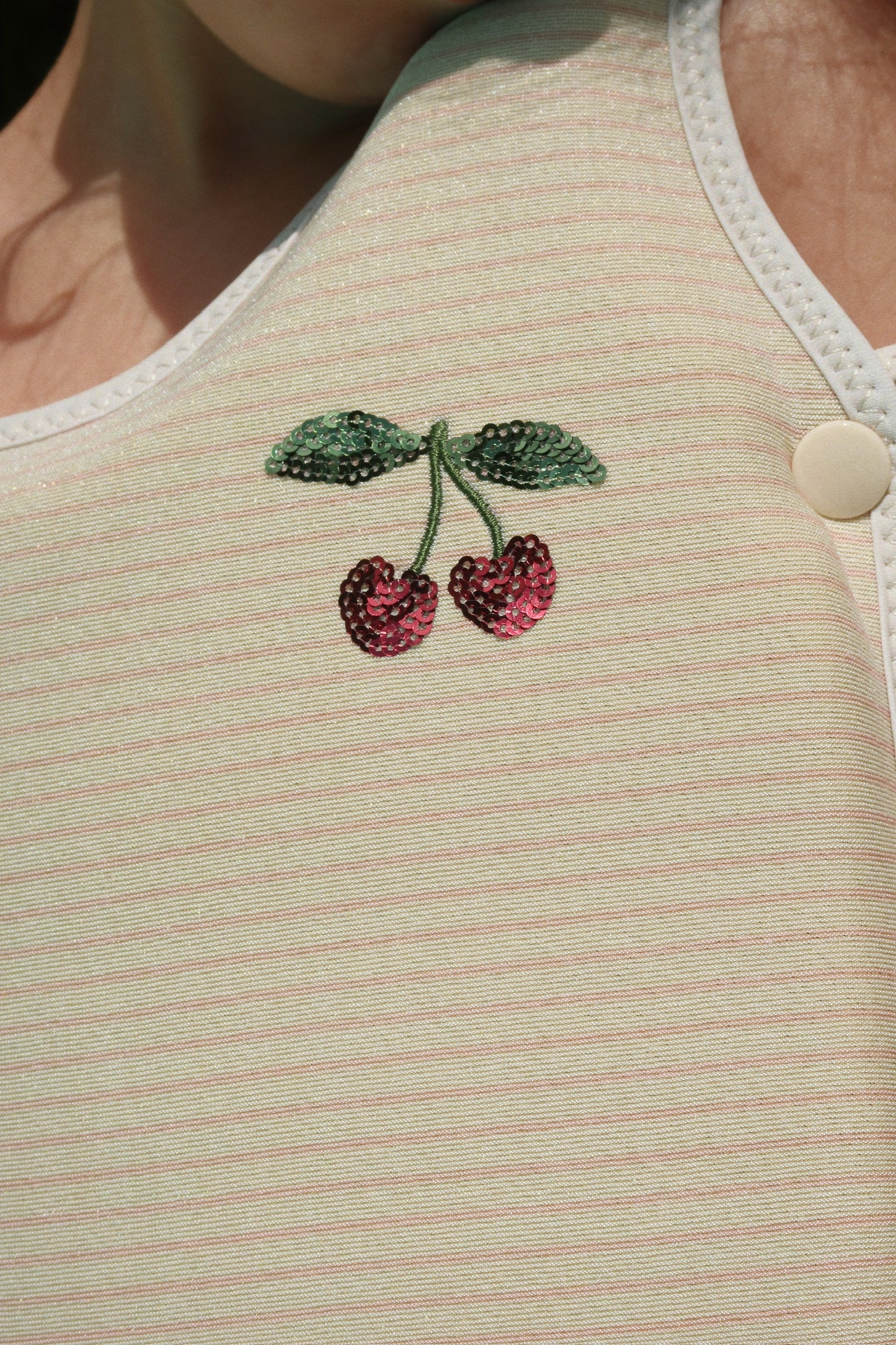 [Konges slojd] Cherry Swim Vest - Rose Stripe