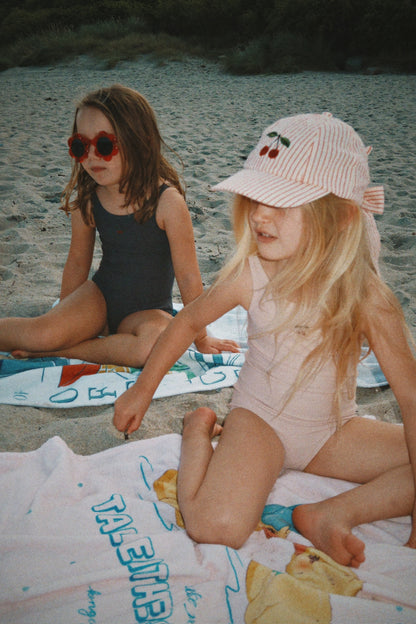 [Konges slojd]Ellie Bow Cap GOTS - Amour Stripe