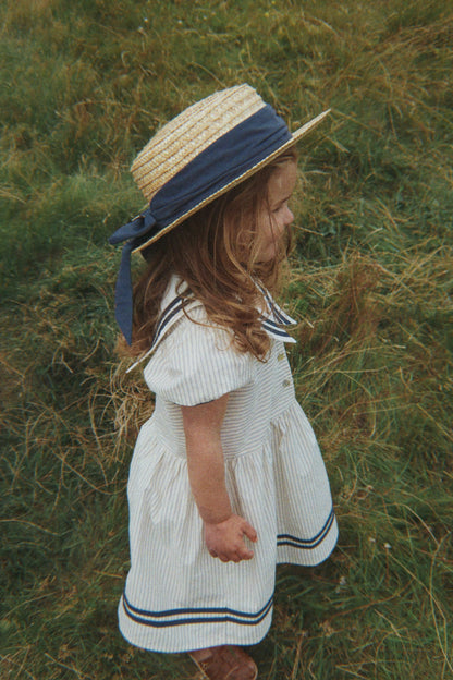 [Konges slojd] Allie Sailor Dress GOTS - Bleu Stripe