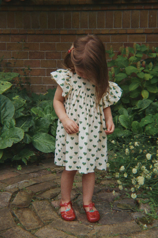 [Konges slojd]Coco Dress GOTS - Amour Verde