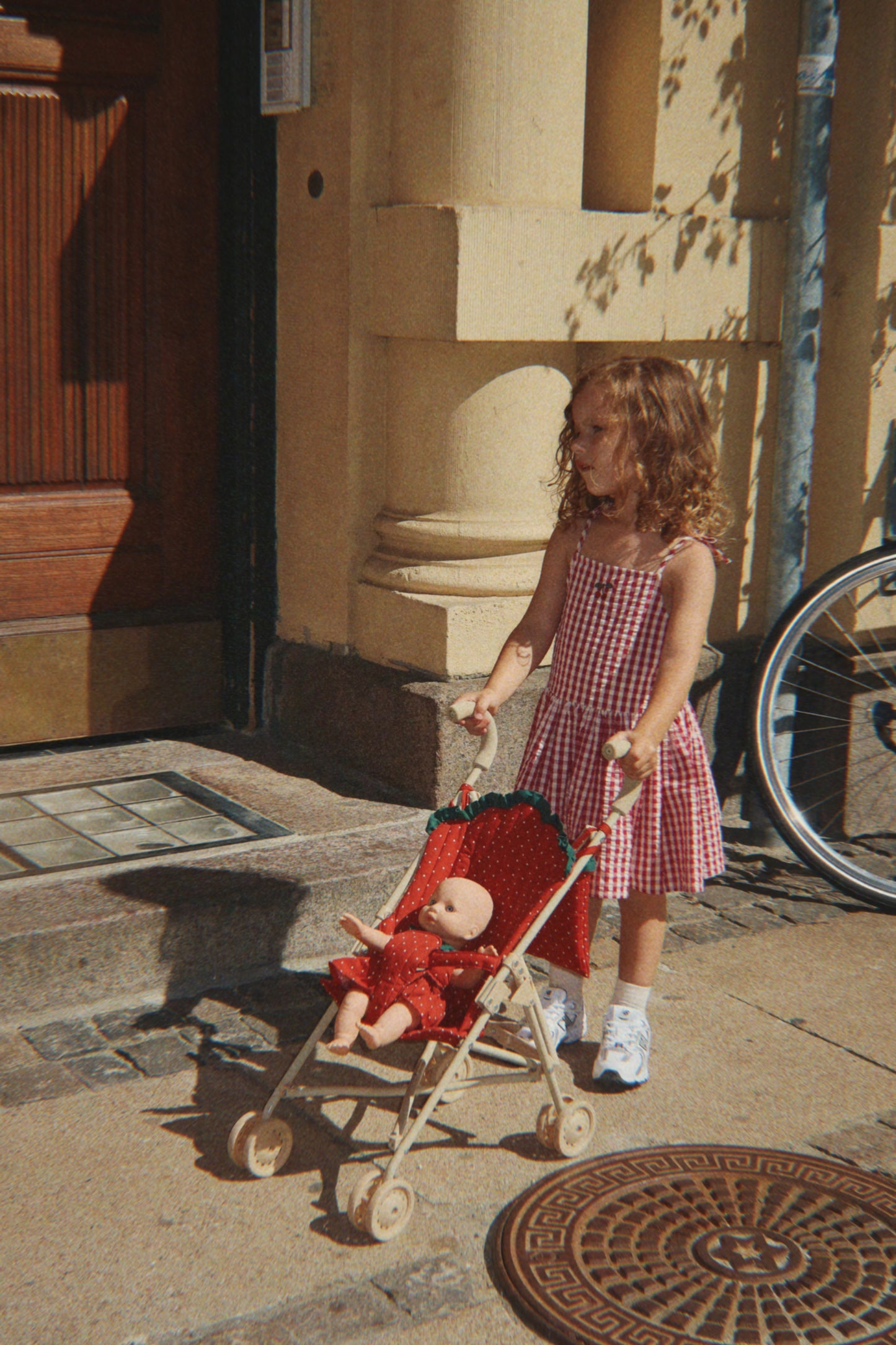 [Konges slojd]Isotta Dress GOTS - Raspberry Check