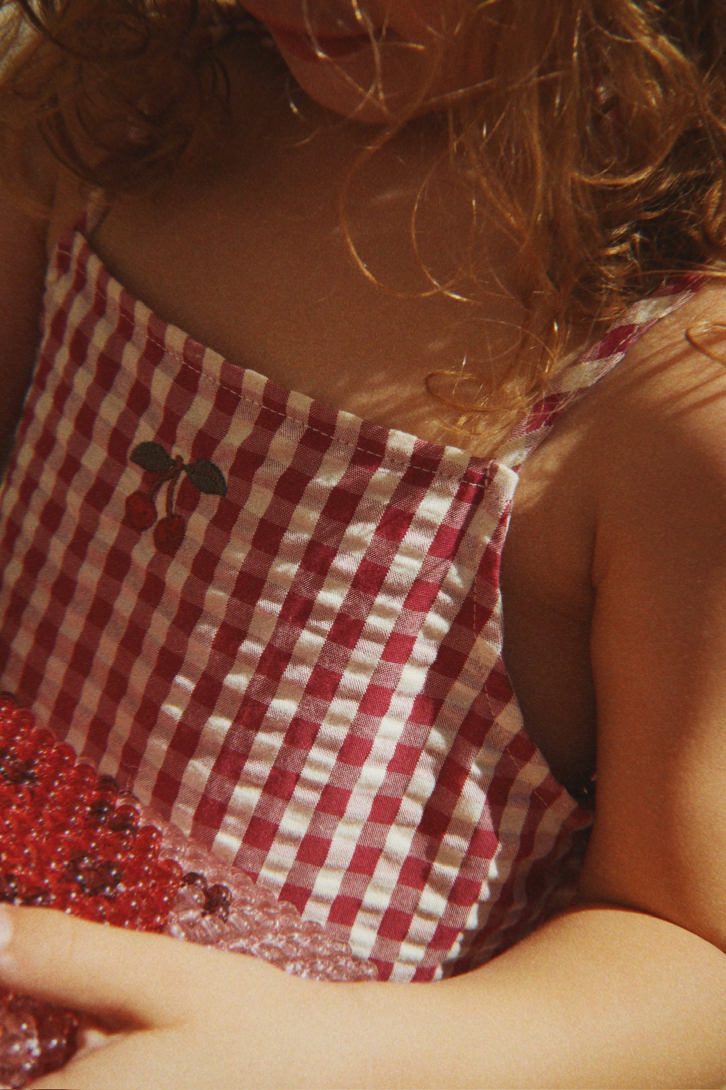 [Konges slojd]Isotta Dress GOTS - Raspberry Check