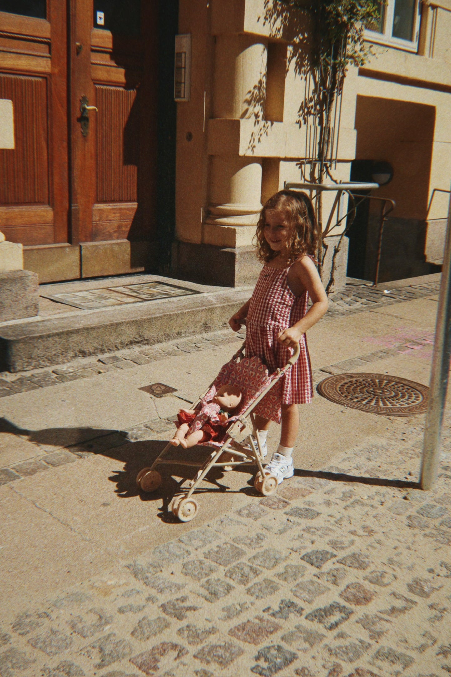 [Konges slojd]Isotta Dress GOTS - Raspberry Check