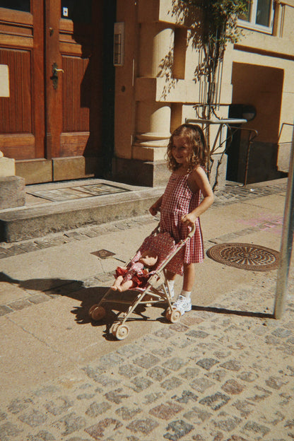 [Konges slojd]Isotta Dress GOTS - Raspberry Check