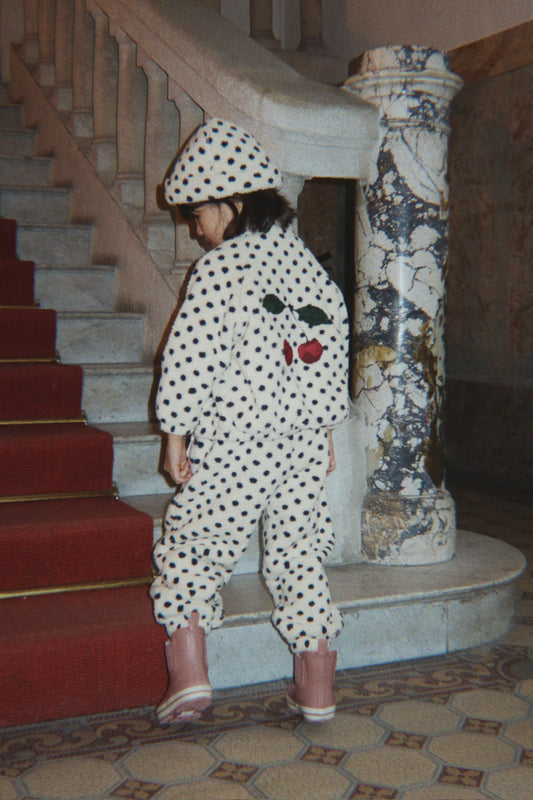 [Konges slojd]Jody Embroidery Teddy Jacket - Dot Lumiere