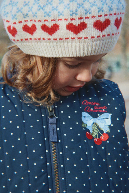 [Konges slojd]Juno Printed Dot Bomber Jacket - Dot Nuit Petit