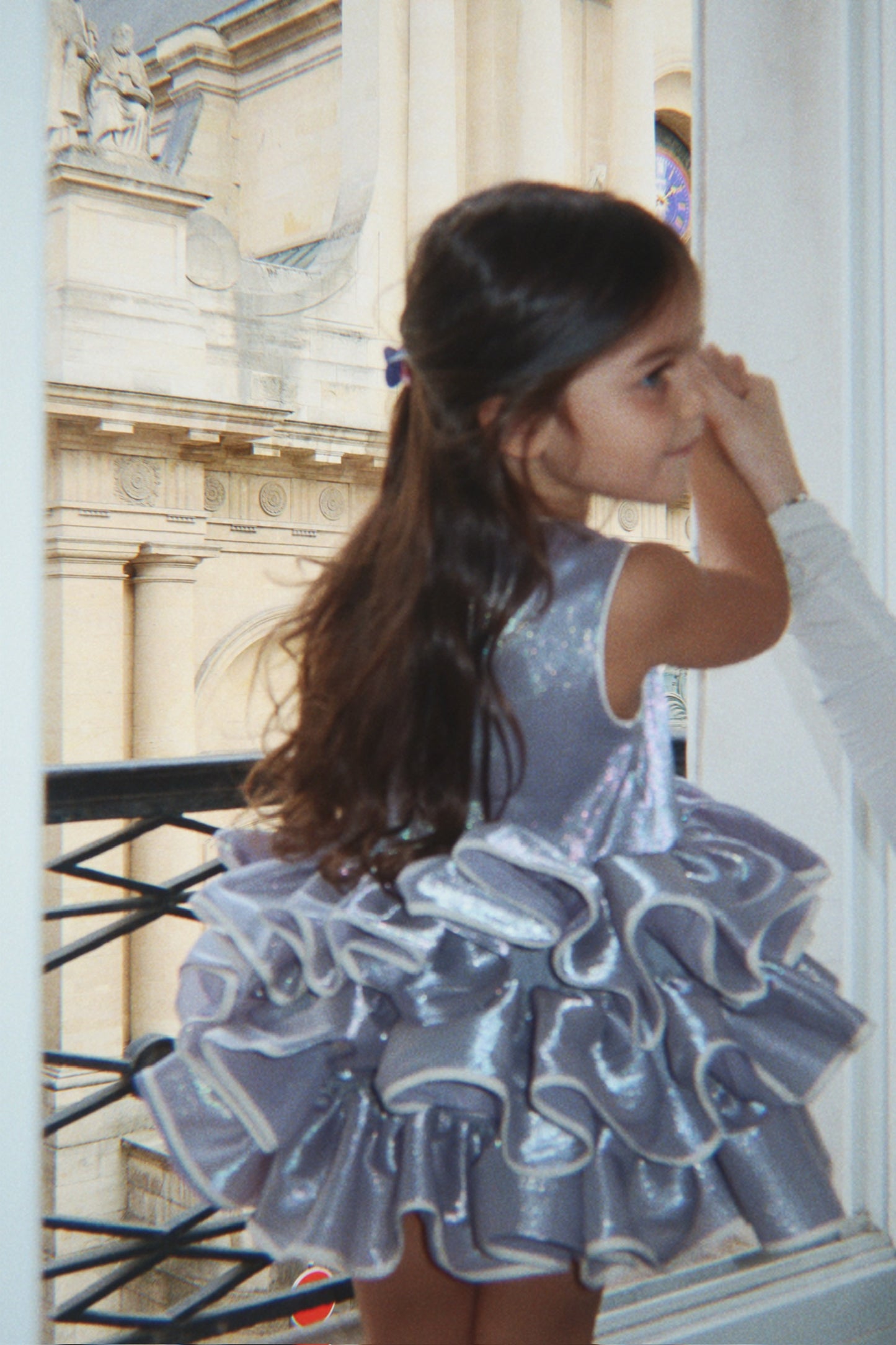 [Konges slojd]Fia Frill Dress GRS - Sleet