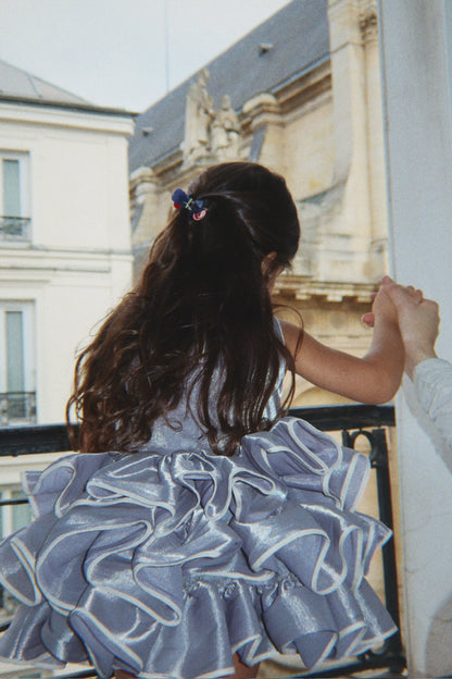 [Konges slojd]Fia Frill Dress GRS - Sleet