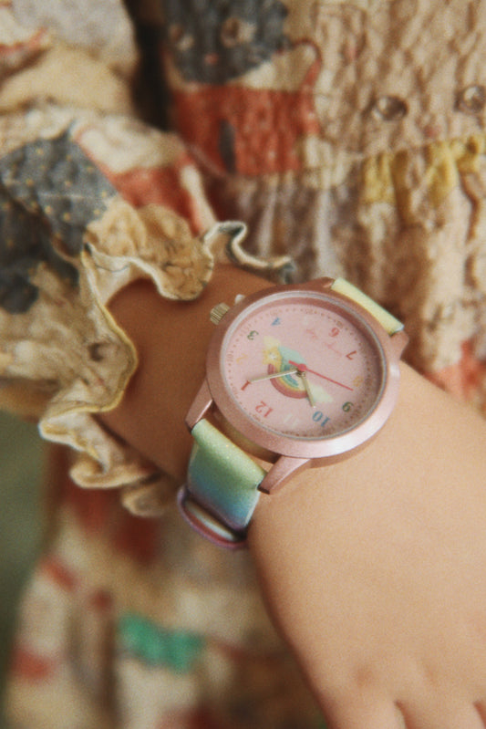 [Konges slojd]Kids Watch Rainbow - Rainbow Glitter