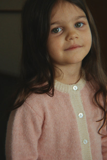 [Konges slojd]Kitty Cardigan - Silver Pink