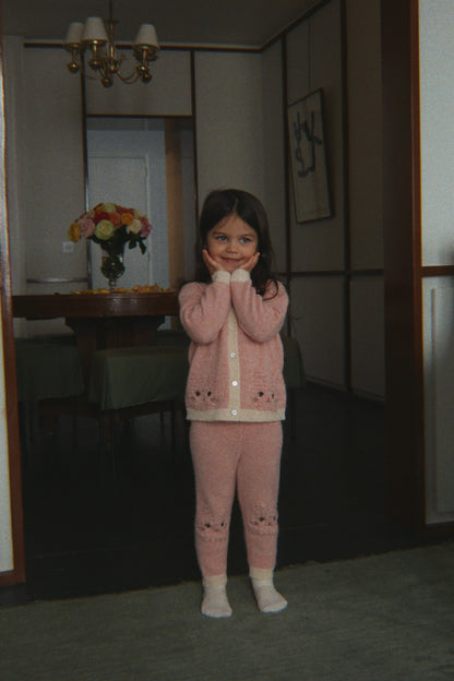 [Konges slojd]Kitty Cardigan - Silver Pink