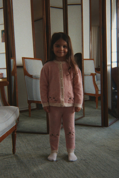 [Konges slojd]Kitty Cardigan - Silver Pink