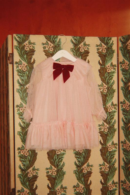 [Konges slojd]Bow Dress - Creole Pink