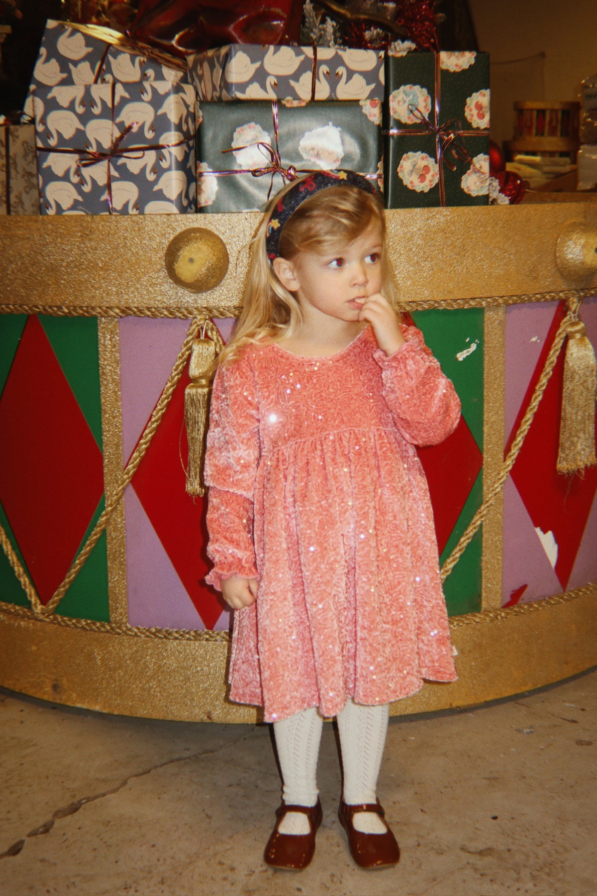 [Konges slojd] Gia Sparkle Dress - Lantana