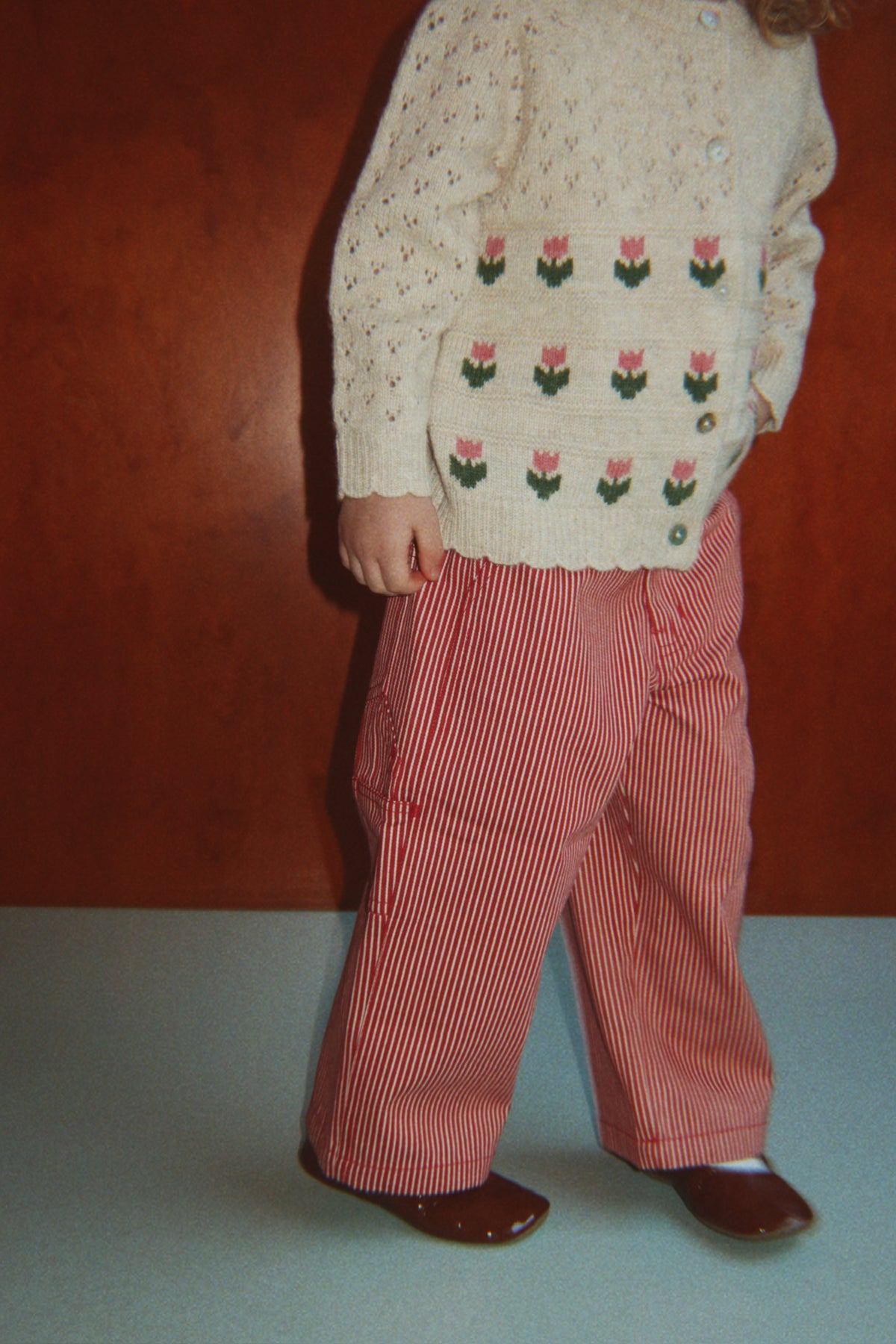[Konges slojd]Belle Cardigan - Cream And Tulips