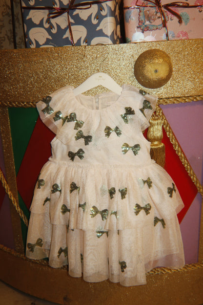 [Konges slojd] Yvonne Frill Dress -Bowie Fir Sequin