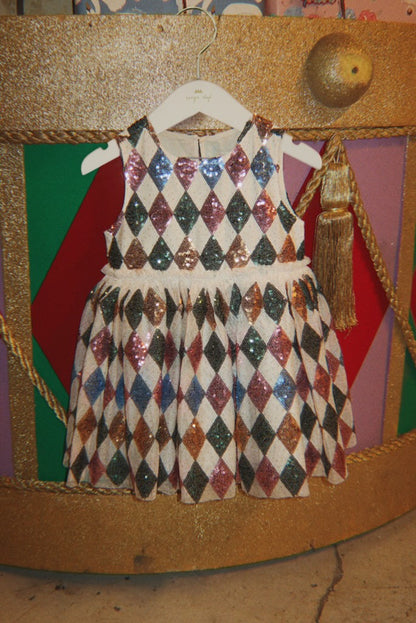 [Konges slojd]Yvonne Harlekin Dress - Harlekin Sequin