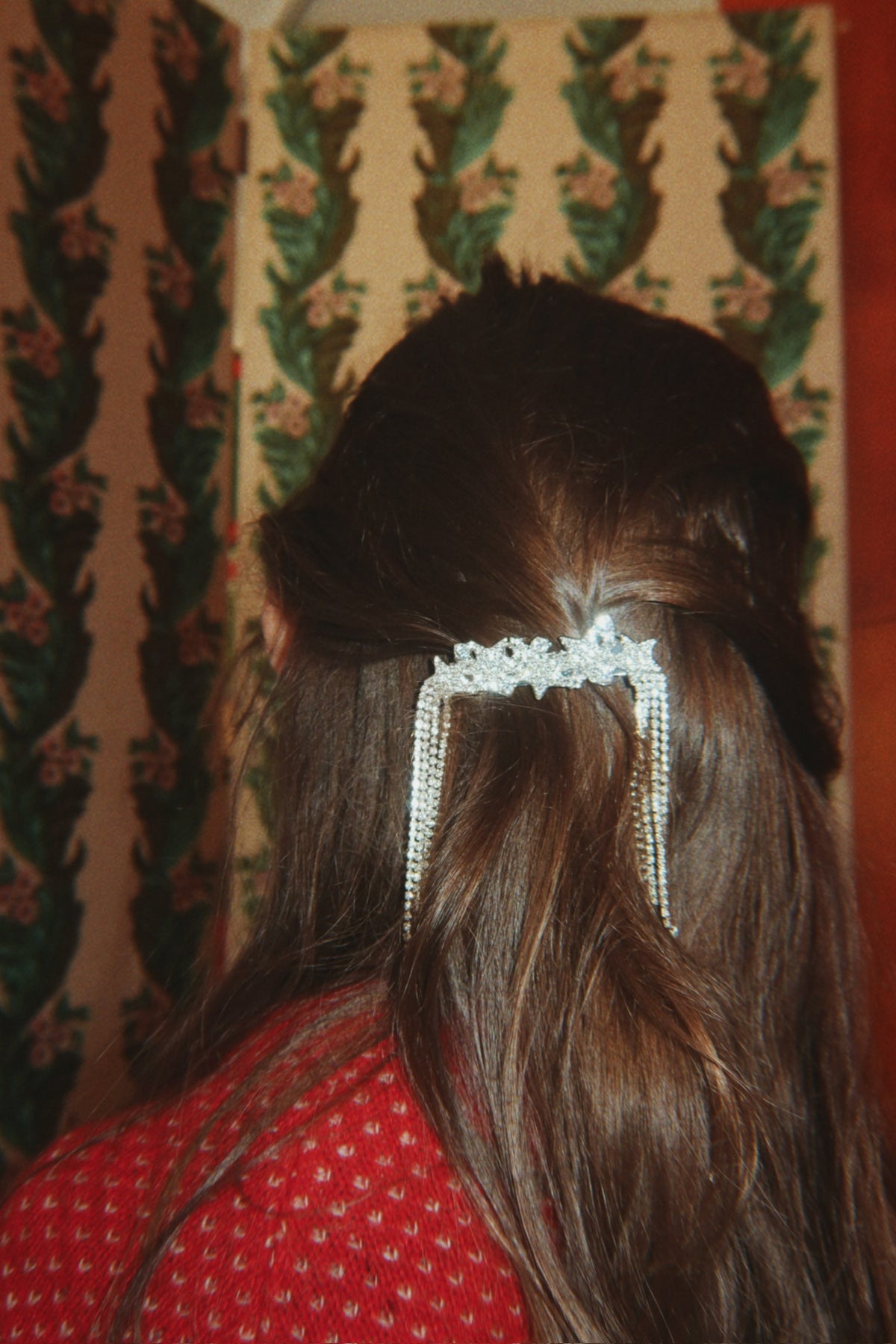 [Konges Slojd]Big Sparkly Star Hair Clip - Silver Mix